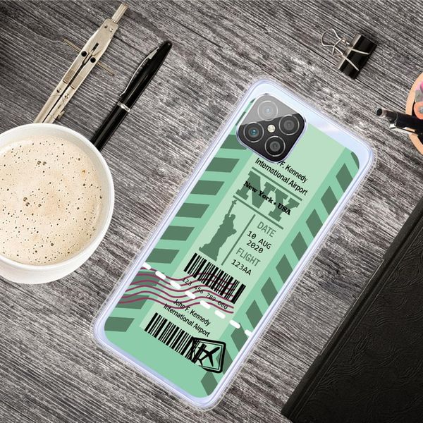 

for huawei nove 8 se boarding pass series tpu phone protective case