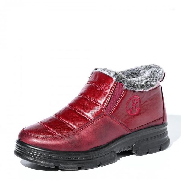 

boots swyivy slip on cotton padded winter shoes women platform snow waterproof 2021 female ankle casual sneakers1, Black