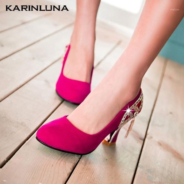 

karin 2020 new fashion big size 43 women pumps strange style heels platform metal decoration summer casual woman shoes1, Black