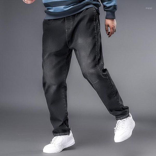 

men's jeans loose large size 6xl 5xl 4xl 3xl college style youth fashion casual pants denim men straight jeans1, Blue