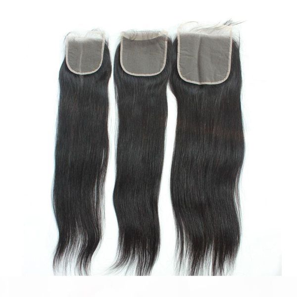 

brazilian straight hair lace closure virgin human hair transparent lace closures pre plucked hd lace frontals 5x5 6x6 13x6 2x6 4x4 13x4, Black