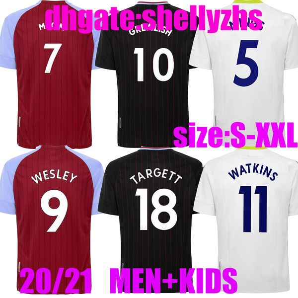

men + kids 20 21 aston barkley футбол свитерах villa watkins 2020 2021 samatta таргетт grealish уэсли дуглас луиз mcgim el маек, Black;yellow