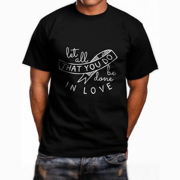 

new let all that you do be done in love men black usa size en2 hoodie designers t shirts sweatshirt