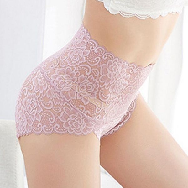 

women's panties women underwear briefs cotton crotch lace transparent solid support breathable hollow, Black;pink