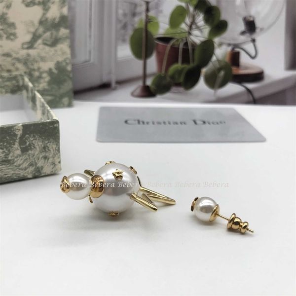 

earrings five pointed star pearl asymmetric star earrings jewellry deals, Silver