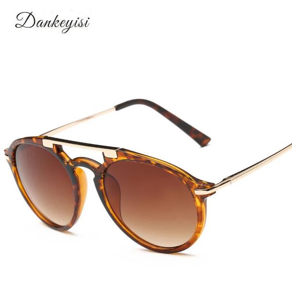

sunglasses dankeyisi retro women round brand designer female 2021, White;black