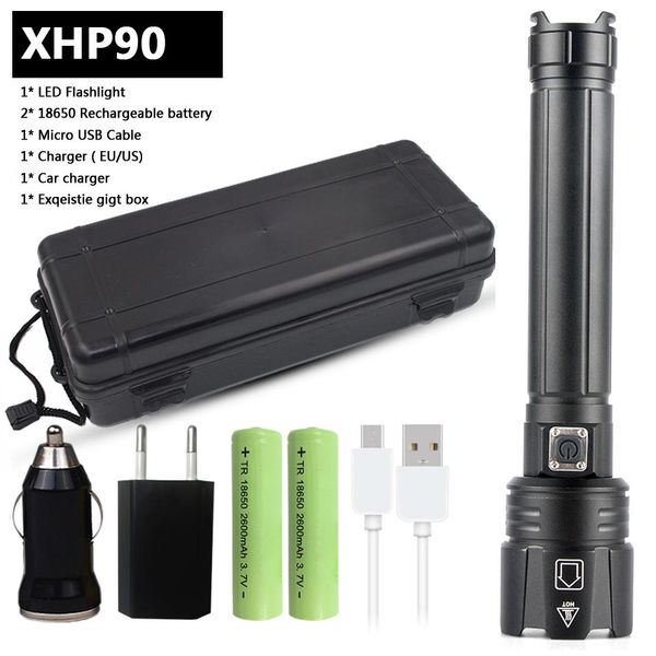 

xhp90.2 most powerful led flashlight usb zoom torch 18650 26650 rechargeable battery brighter than xhp70.2 xhp70 xhp50 sqcymw buy_home
