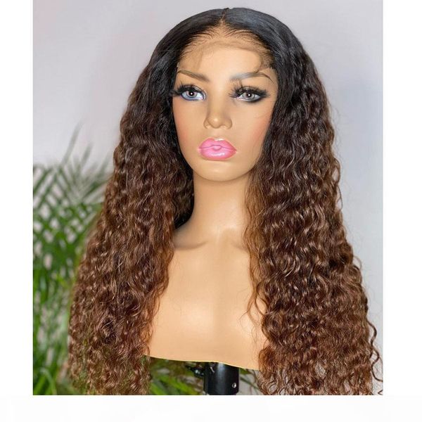 

indian 180density natural wave 13x4 full lace human hair wigs with baby hair ombre brown glueless full lace wigs remy 360 frontal, Black