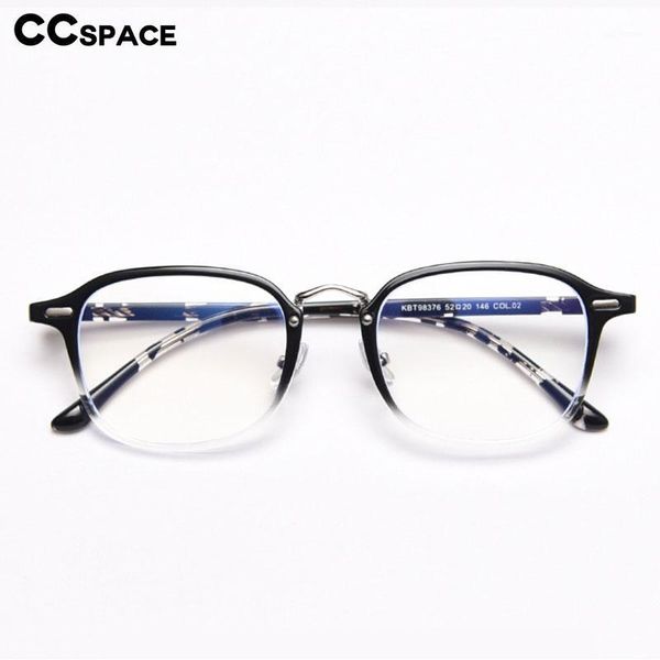 

49149 plastic titanium glasses frames acetate legs square men women optical fashion computer glasses1, Black
