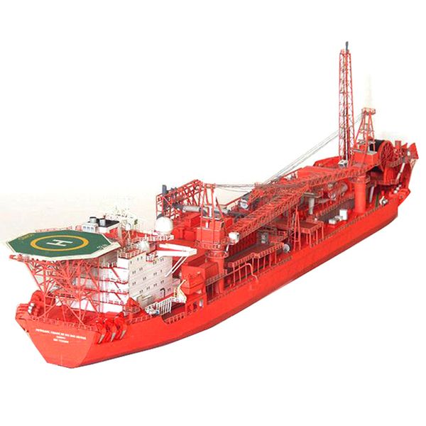 

production offshore fpso sale floating 1:400 norwegian tanker 3d paper model ship