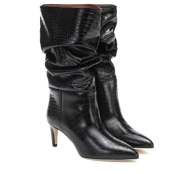 

2021 mid-female calf to toe party black-gray ladies blue riding boots 34-43 gq7f