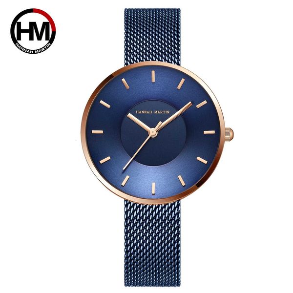 

japan miyota 2035 quartz movement simple design luxury gift stainless steel band curved face blue rose gold watches for women cx200723, Silver