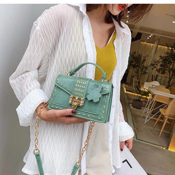 

advanced sense of foreign women's bag 2020 summer new wave korean version of the texture messenger bag net red fashion handbag