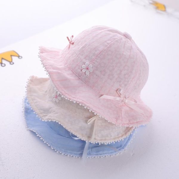 

baby hat summer thin sun hat princess cute adjustable1, Yellow