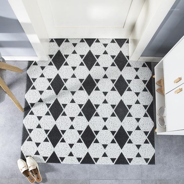 

carpets household nordic home mats door anti-skid pvc wire loops rugs1