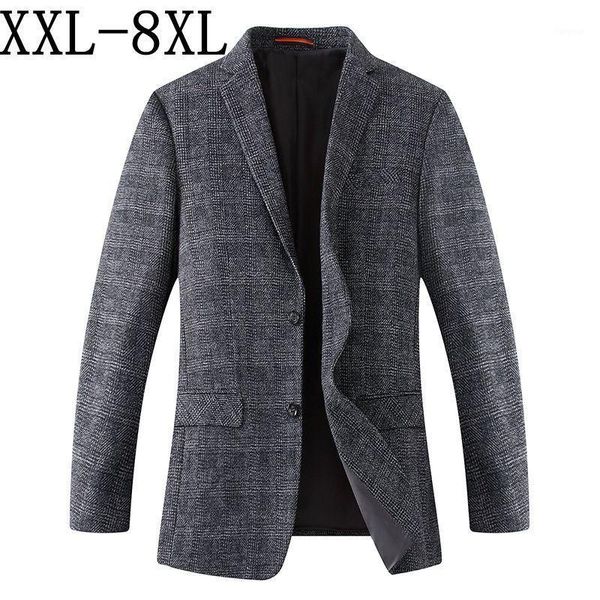

8xl 7xl 2020 new arrival brand clothing wool jacket autumu suit jacket men blazer fashion loose male suits casual blazers men1, White;black