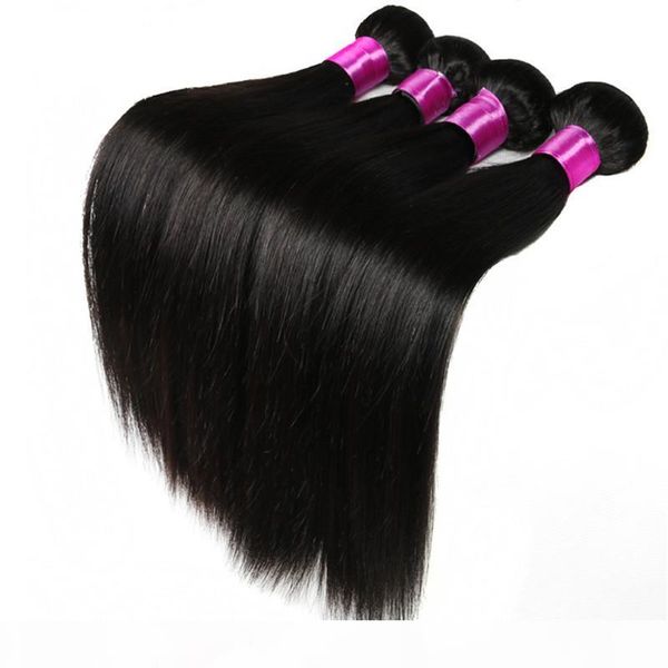 

peruvian straight virgin hair 3 or 4 bundles with closure peruvian virgin hair with closure human hair bundles with closure, Black;brown