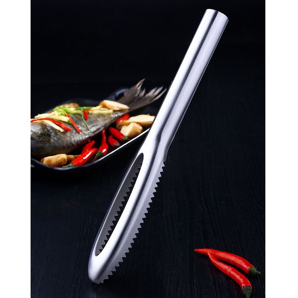

stainless steel fish scale cleaner fish scales scraper kitchen cooking tool