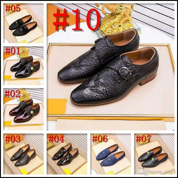 

q4 men formal luxury dress shoes leather lace up strap office wedding coffee mixed color black basic pointed toe oxford mens shoe bulck 33