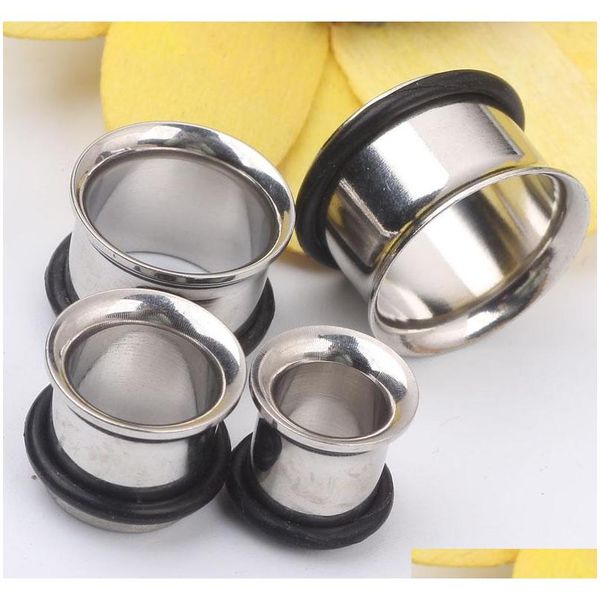 

mix 8 size stainless steel ear tunnel body jewelry single flare flesh tunnel jeweled ste jllduj yummy_shop, Silver