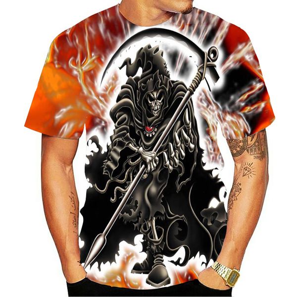 

horror skull compression punisher new street 3d print shirts humor hentai harajuku men clothing