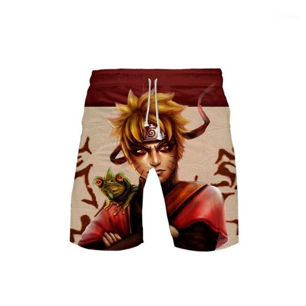 

leisure hip hop 3d naruto print male summer new casual cool and breathable style beach men shorts male 3d1, White;black