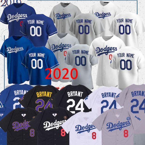

2020 ws dodger- jersey mookie betts cody bellinger 22 clayton kershaw 14 enrique hernandez 31 joc pederson custom baseball jerseys thailand, Blue;black