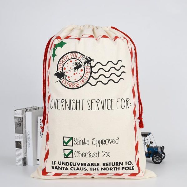 

gifts large xmas canvas monogrammable santa sacks christmas claus drawstring bag with reindeerscryi