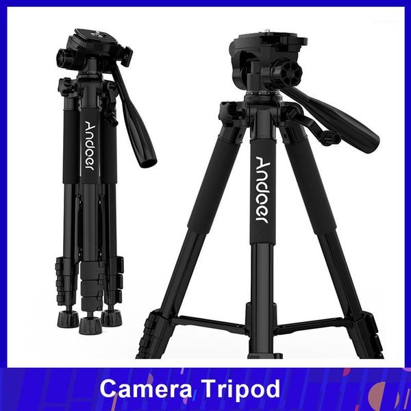

andoerÂ ttt-663nÂ 57.5inchÂ travelÂ lightweightÂ cameraÂ tripodÂ forÂ pgraphyÂ videoÂ shootingÂ supportÂ dslrÂ slr camcorder withÂ bag1