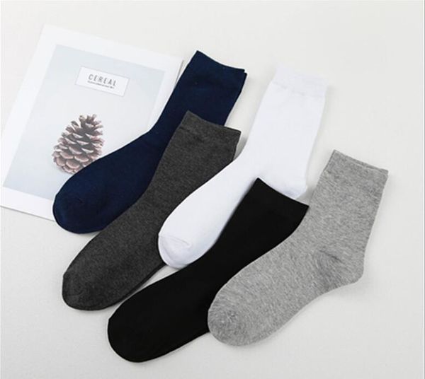 

men's socks 2021 5pcs/lot men bamboo fiber male business dress summer happy, Black
