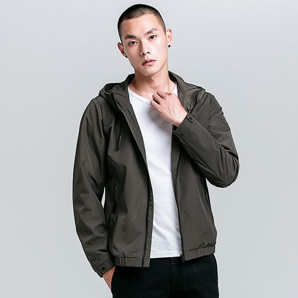 

2020 new men's spring and autumn jacket, Black;brown