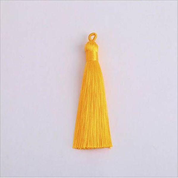 

10pcs 8cm colorful polyester silk tassel with pull ring for hanging earring charms making diy jewlery pendants accessories h wmtlie