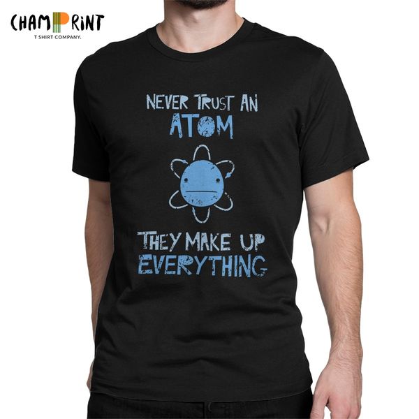 

funny atom make up everything round collar funny geek science physics scientist summer clothes sport hooded sweatshirt hoodie men t shirt