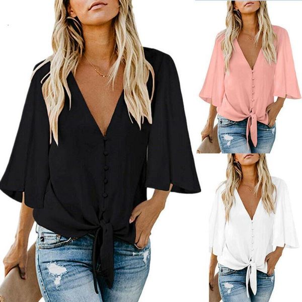 

women's fashion blouses 2020 summer shirt loose tunic casual blouse shirt female clothes plus size women, White