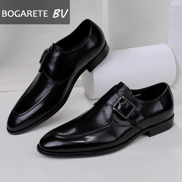 

undertakes in the fall and winter of 2020 business english manual leather dress shoes men men's shoes male1, Black