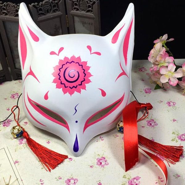 

mask japanese cosplay mask party half face pvc masks masquerade festival cosplay costume cat rave festivals costume