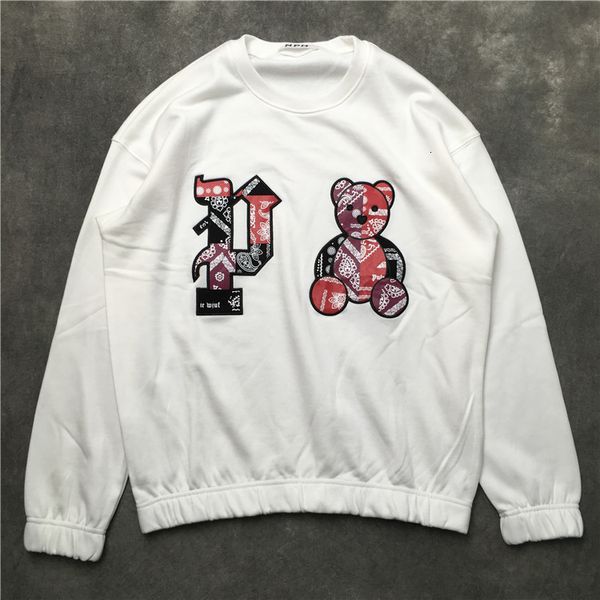 

man new 2021 luxury west coast hoodies and sweatshirts cotton thick velour hip street m26 l1oy, Black