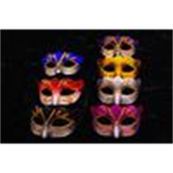 

express shipping promotion selling party mask with gold glitter mask venetian sparkle masquerade veneti