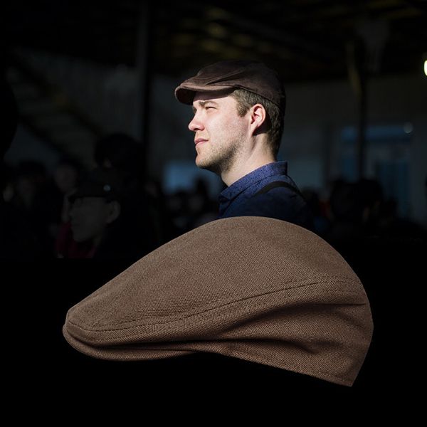 

mens womens cotton duckbill cap ivy cap driving sun flat cabbie newsboy hat berets blm81 201026, Blue;gray