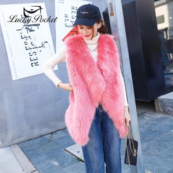 

women winter autumn winter solid color vest fur coat ladies temperament thick keep warm plus size sleeveless plush coat zy1111, Black
