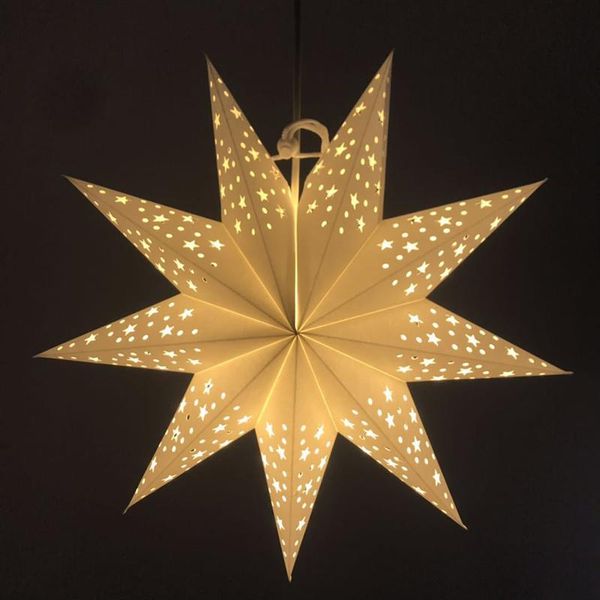 

45см led star light украшение для дома партия бумаги lattern выдалбливают home decor светодиодные висячие свет для фестиваль a35 sqcrke home