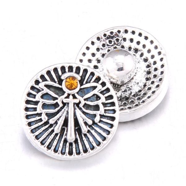 

10pcs lot cross faith snap jewelry 12mm snap buttons with rhinestone charm button fit snap bracelets bangles for women jewelry h qylfzr