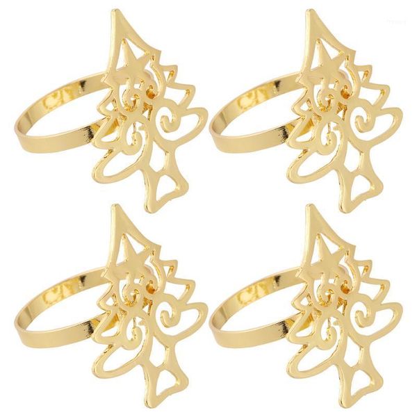 

4pcs western restaurant alloy christmas tree napkin rings napkin buckle1