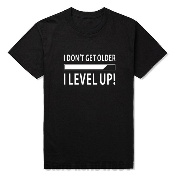 

new i don't get older i level up funny birthday nerd gamer holiday short sleeve humor funny sport hooded sweatshirt hoodie men t shirt
