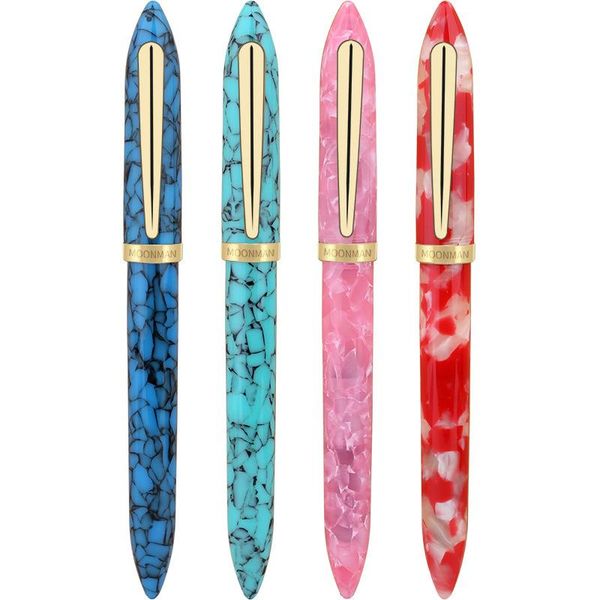 

marble цветные смолы авторучка ромб красивая iridium золото среднего бизнеса nib office home school supplies gb59 yxlqgk garden_light, Blue;orange