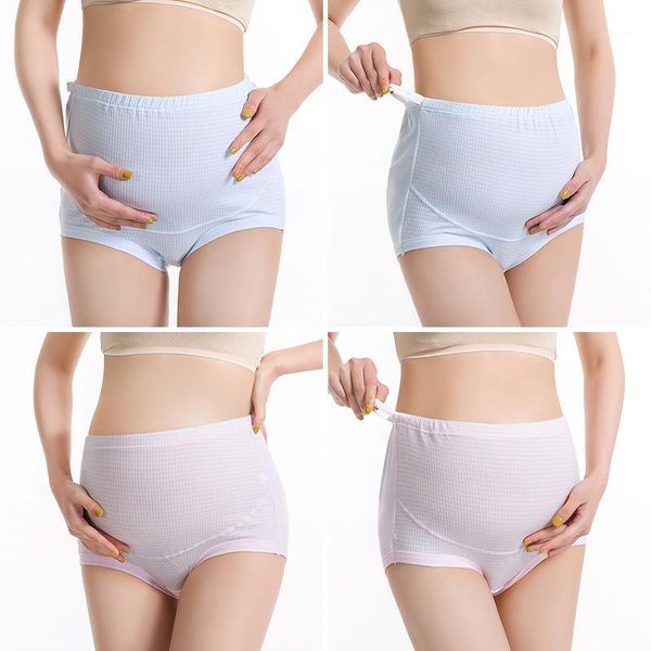 

new multi-flower type optional cotton high-waist belly adjustable maternity panties 2 boxed enlarged belly lift panties1, Black;pink