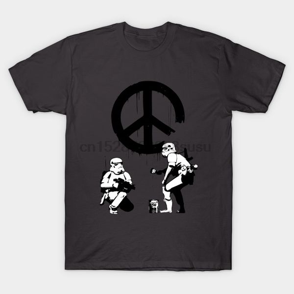 

men tshirt short sleeve banksy troopers (peace) movies t shirt one neck women t-shirt sport hooded sweatshirt hoodie