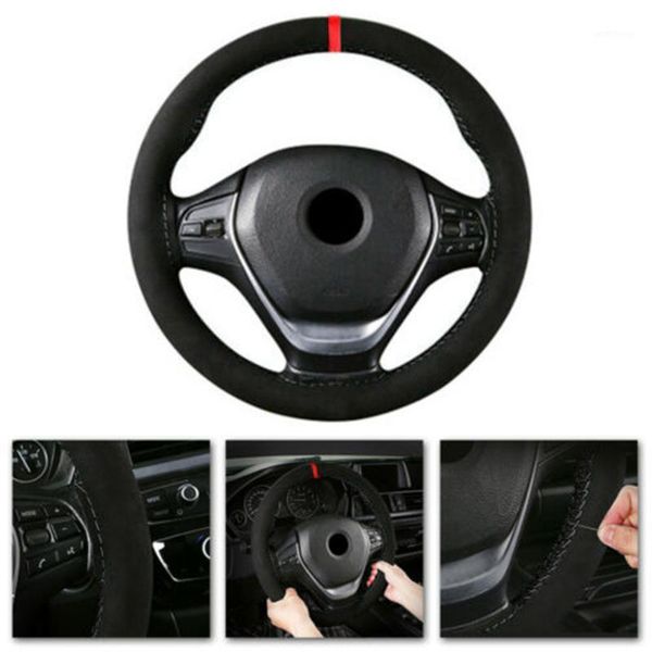 

universal steering wheel cover protector suede sport accessory replacement1