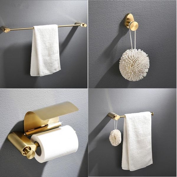 

luxury gold brushed bathroom accessoris set bathroom sets nordic towel paper holder ceramic toilet brush holder bbyfgn sweet07