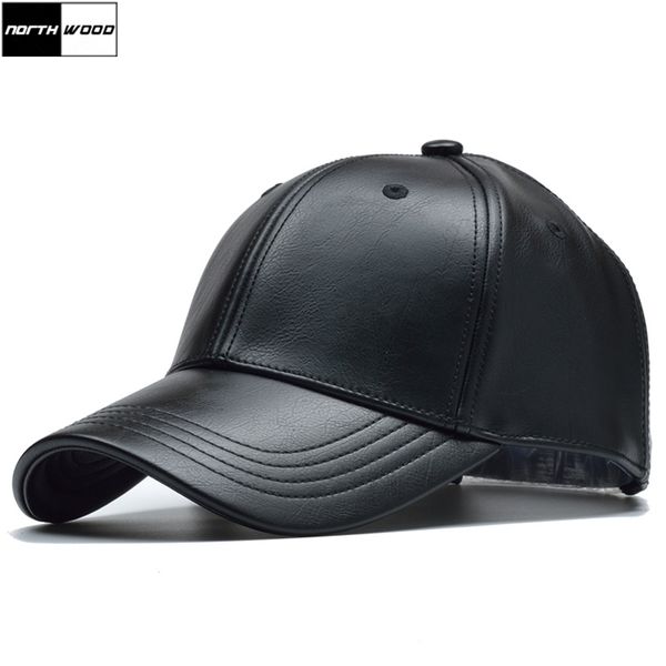 

northwood] solid winter leather baseball men branded snapback autumn warm black cap women bone masculino mens caps and hats 201027, Blue;gray